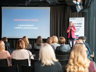 Konferencja HR makes a difference #2: Dlaczego zrównoważone organizacje to przyszłość rynku pracy? Wystąpienie Joanny Kamińskiej o tym, jak połączyć obszar ESG i HR.